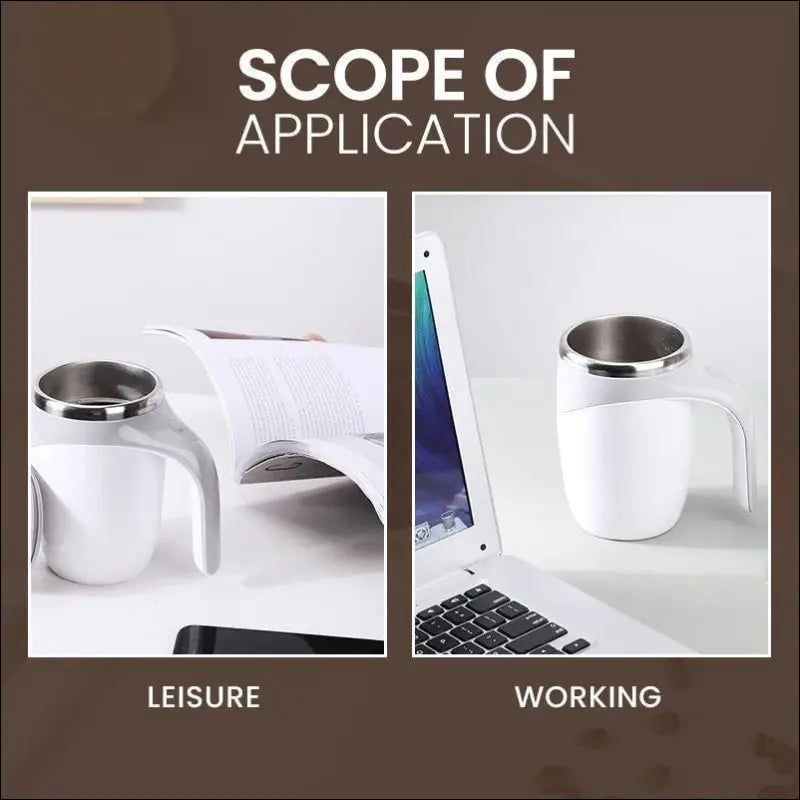 AutoStir-kaffekrus – Selvrørende krus for kaffe og te