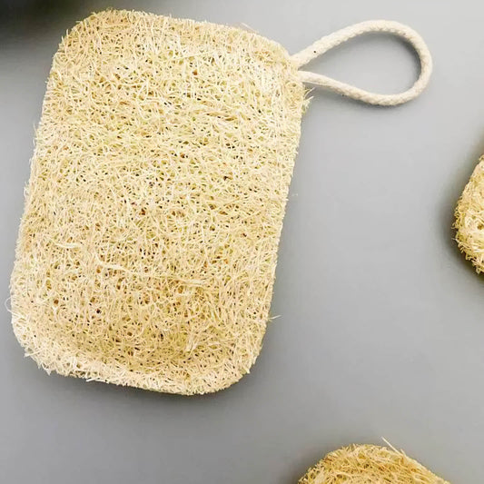 【Gåva, ej till salu】 Naturlig mjuk luffa rengöringssvamp, dubbelsidig, 3-pack