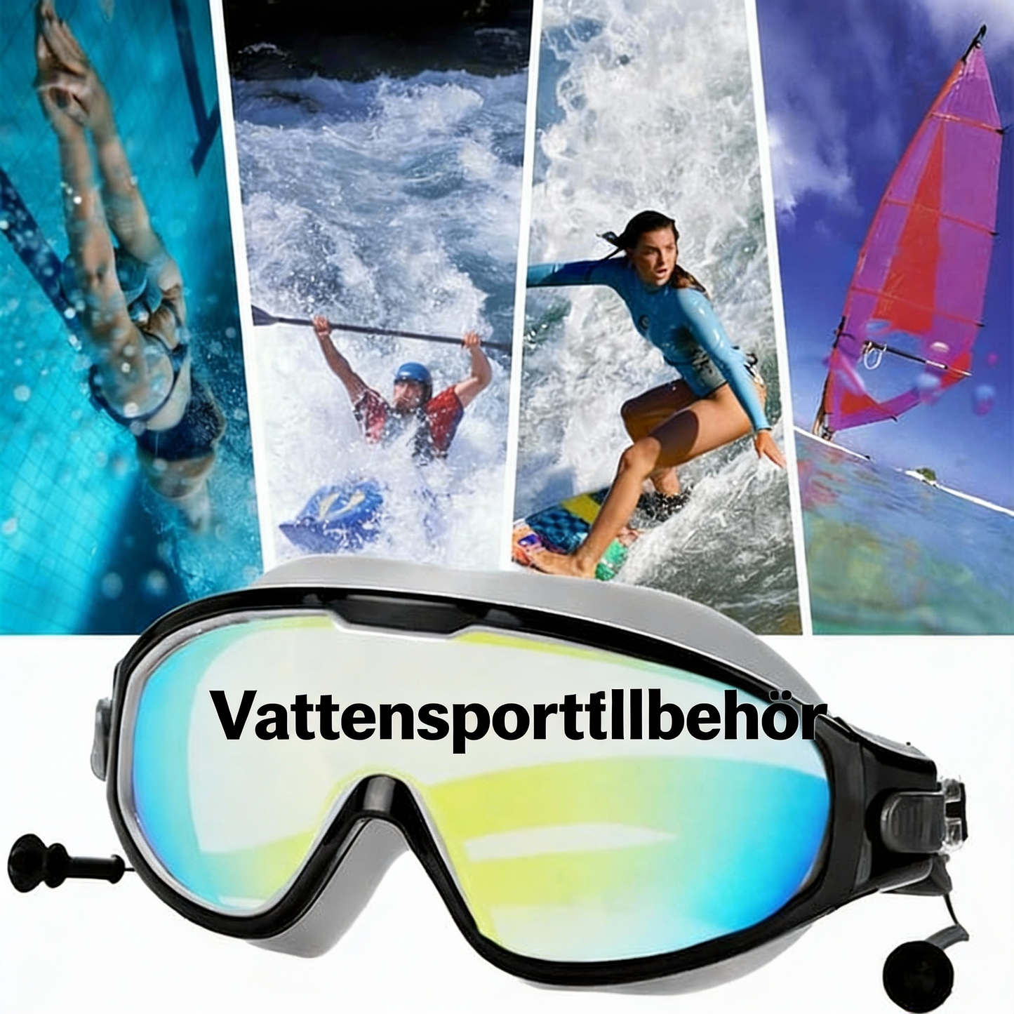 💦👀 Lekkasjefrie svømmebriller – for voksne og barn🏄🌊