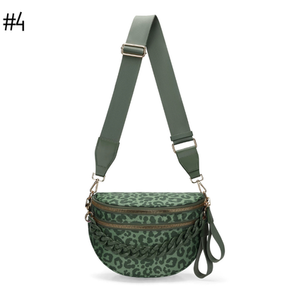 Romslig crossbody-veske med flere lommer