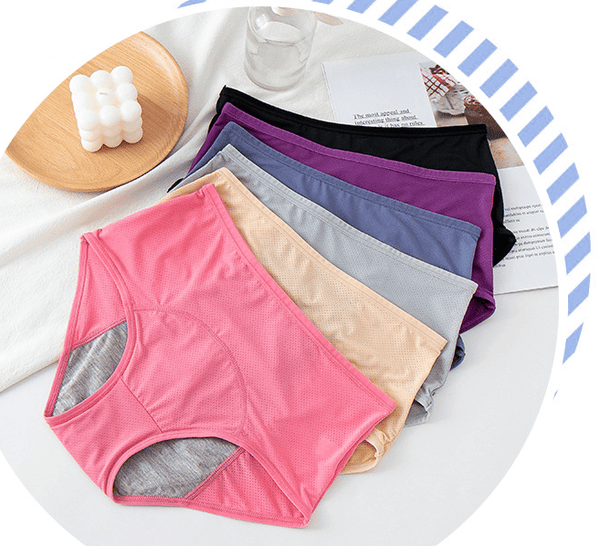 Nye, oppgraderte lekkasjesikker truse med høy midje (🎉6-pakning🎉 KUN I DAG!!!) 