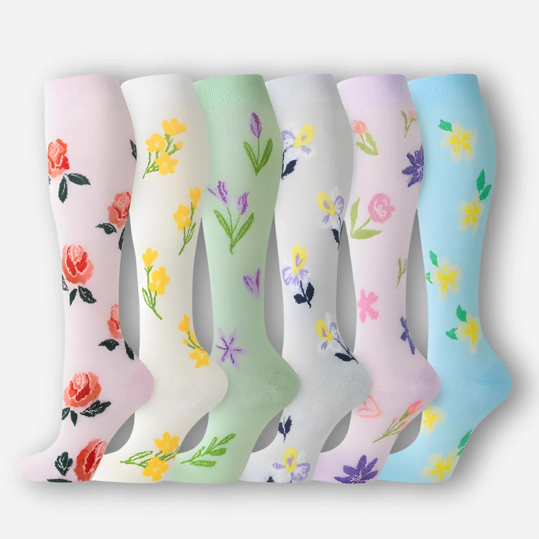 6-pakning med kompresjonsstrømper