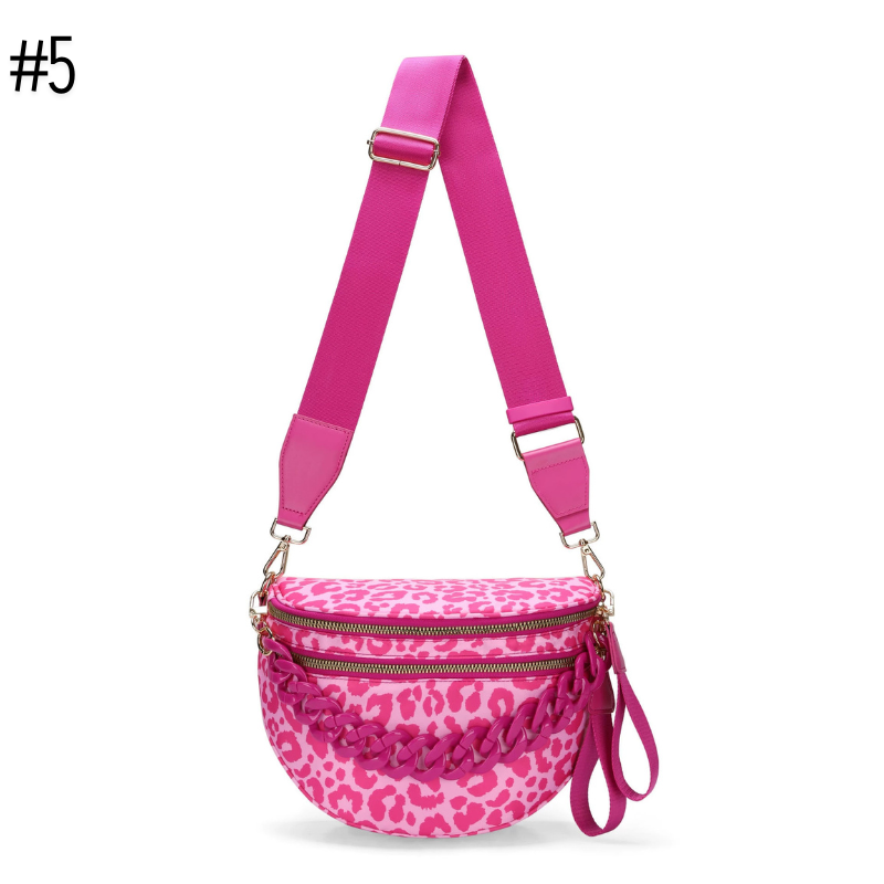 Romslig crossbody-veske med flere lommer