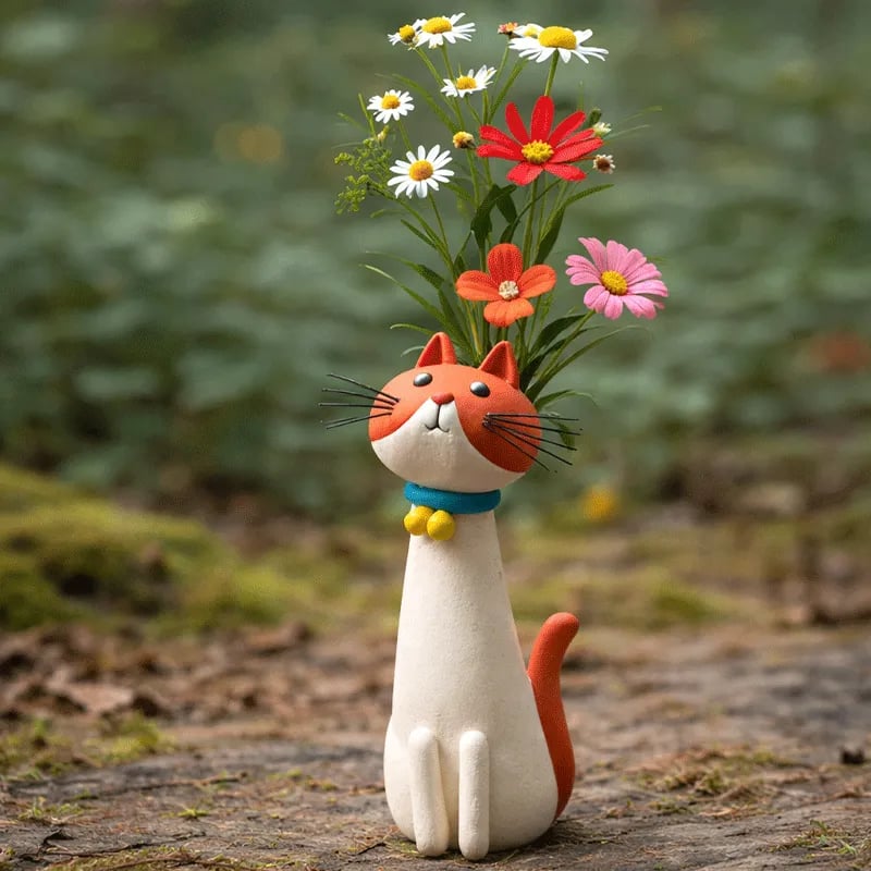 😻 Katter som kramar dina blommor – ger hemmet en personlig touch! 🌼