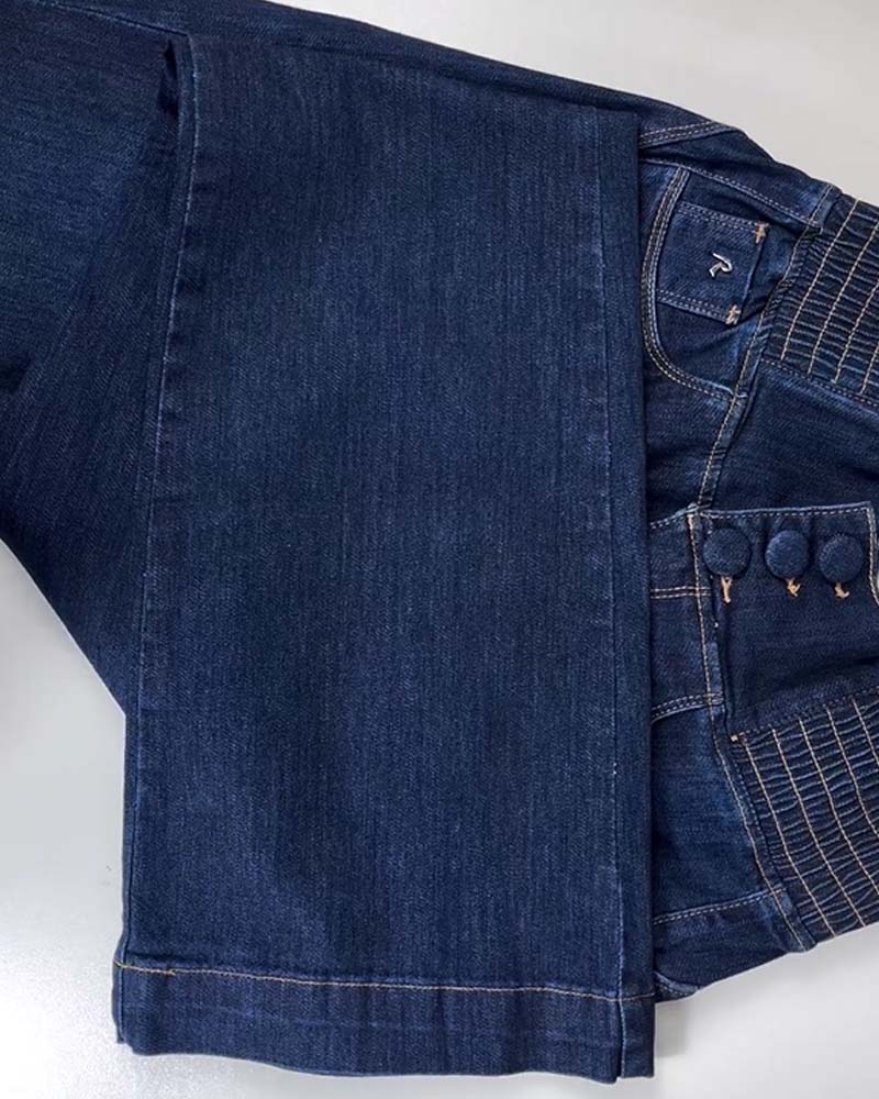 Curvy Skinny Flare-Jeans med Hög Midja | Formande & Stretchiga