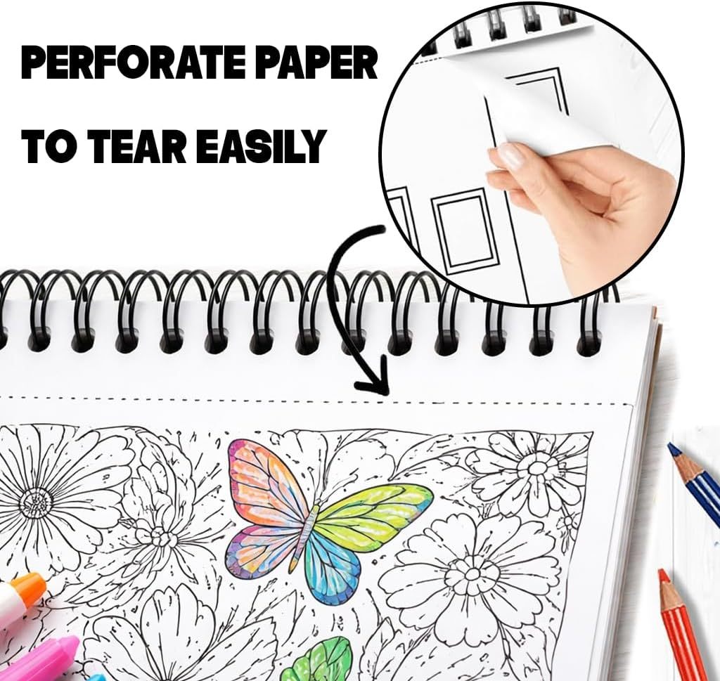 🖍️🎨 Malebok for voksne mot stress