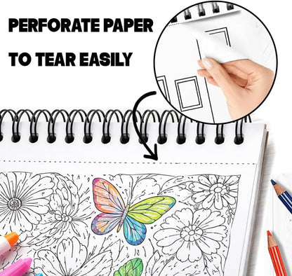 🖍️🎨 Malebok for voksne mot stress