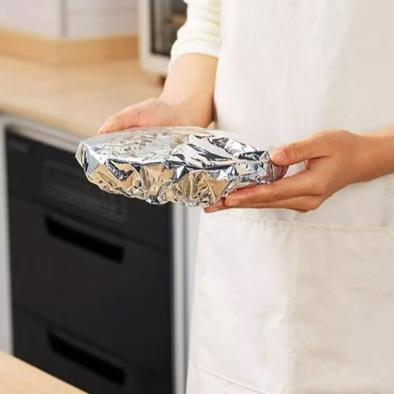 🍽️ Håll varje måltid varm, fräsch och god 🔥 Återanvändbara lock i aluminium för matförvaring ✨