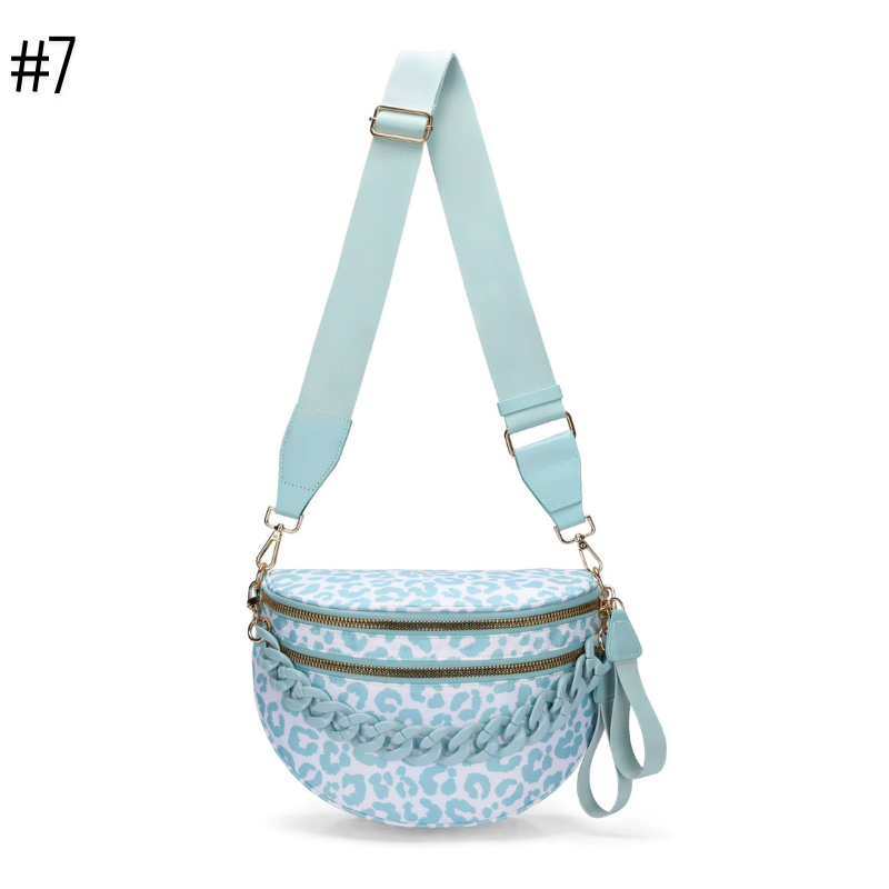 Romslig crossbody-veske med flere lommer