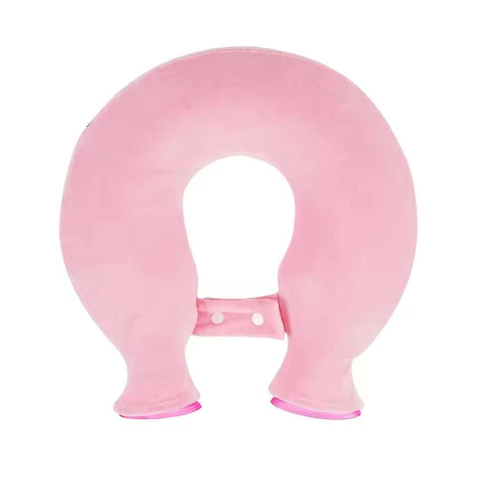 🔥 U-formet hengende varmtvannsflaske med mykt fleecetrekk ❄ Multifunksjonell pleie for nakke og skuldre med varme/kuldebehandling 🌟 