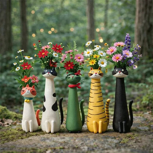 😻 Katter som klemmer blomstene dine – gir hjemmet et personlig preg! 🌼
