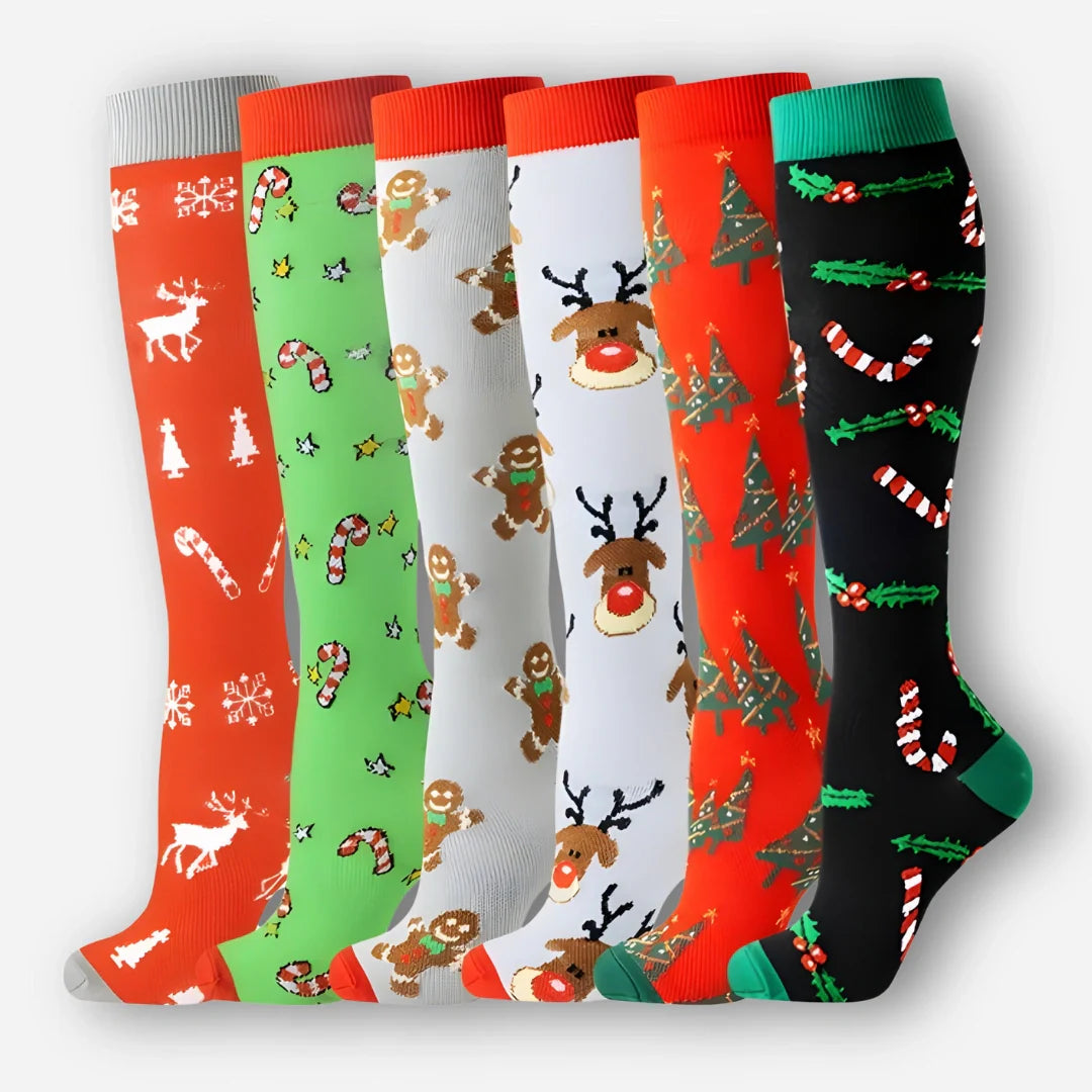 6-pakning med kompresjonsstrømper