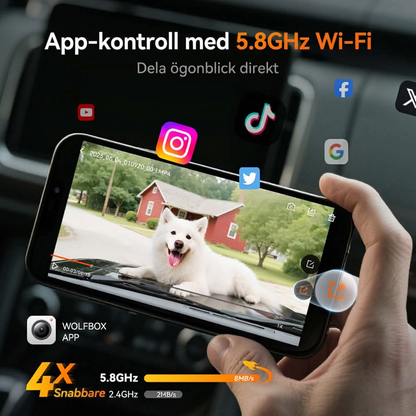 🚗✨ G900Pro 12MP Back­spegel med WiFi & Pekskärm – Premium Säkerhet med 30 Månaders Garanti