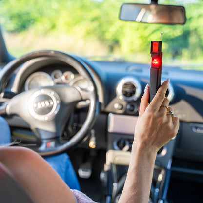 Detektor for skjult kamera (Profesjonell modell med innebygd deteksjon av RF-signaler og GPS-sporere)