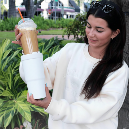 Magic Frozen termos med sugerør – vakuumisolert iskald drikkeflaske i rustfritt stål