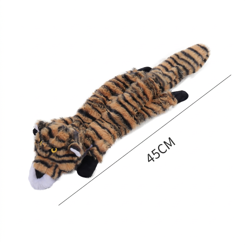 Hållbar prasslande hundleksak utan fyllning med pip (3‑pack)