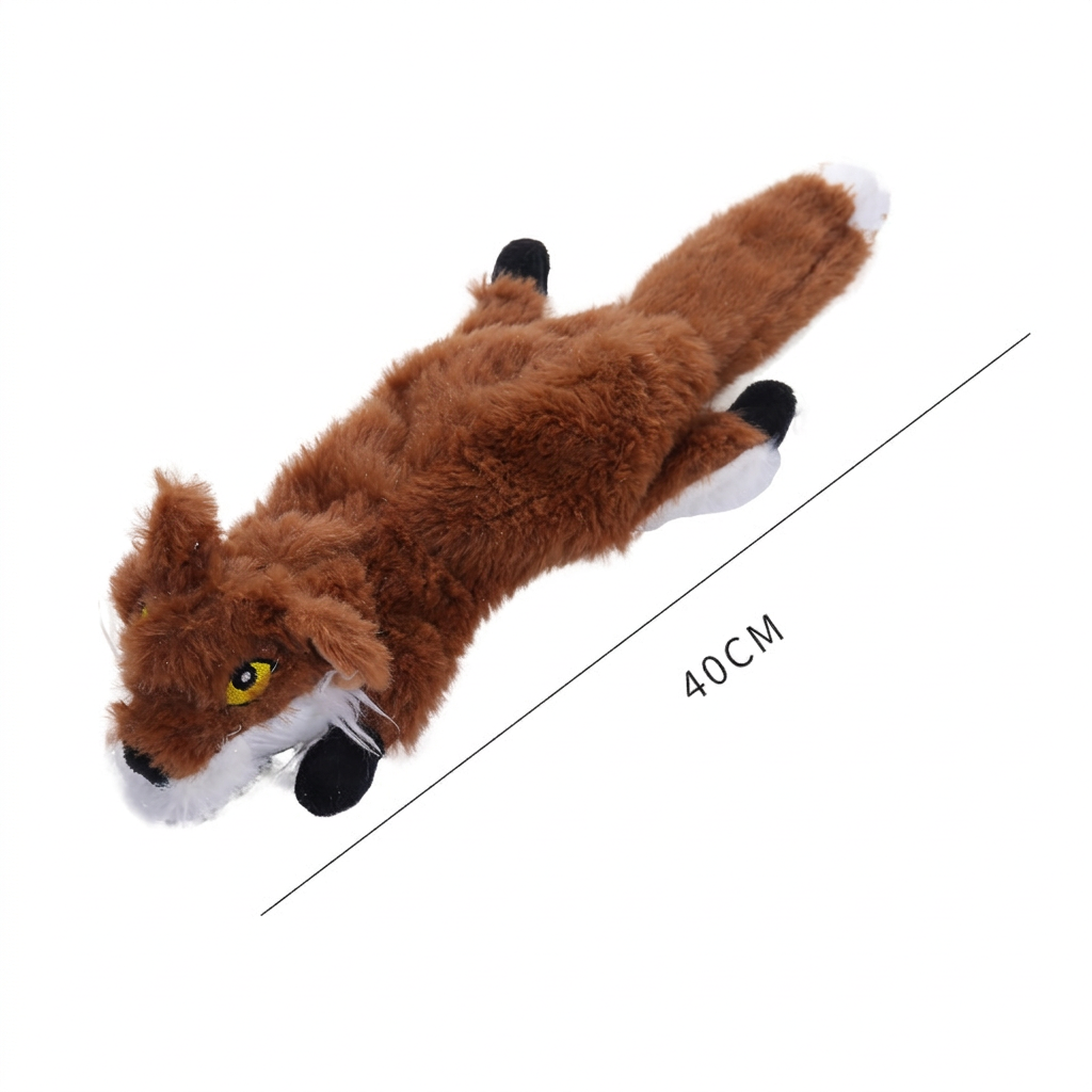 Hållbar prasslande hundleksak utan fyllning med pip (3‑pack)