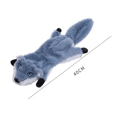 Hållbar prasslande hundleksak utan fyllning med pip (3‑pack)