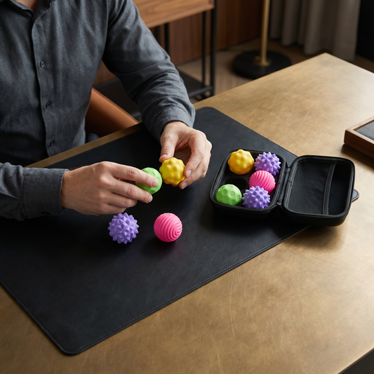 Magnetiske Silikonballer – Sensorisk Fidget-leke for Stresslindring og Avkobling