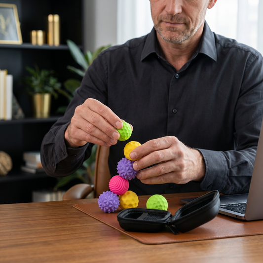 Magnetiske Silikonballer – Sensorisk Fidget-leke for Stresslindring og Avkobling
