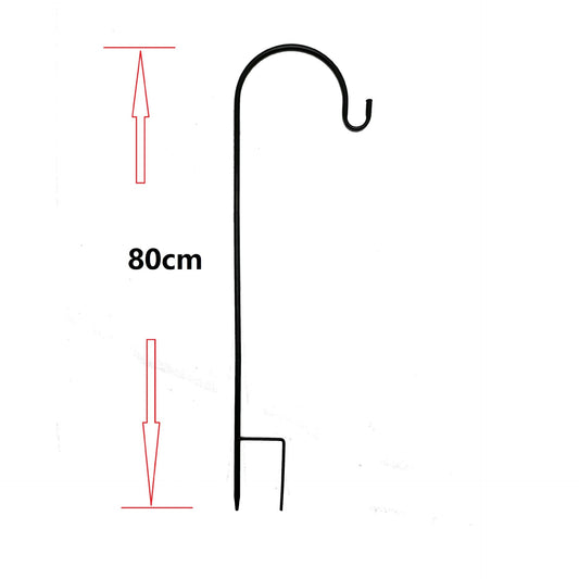 Shepherd's Hook 80 cm – Stabil trädgårdskrok i smidesjärn