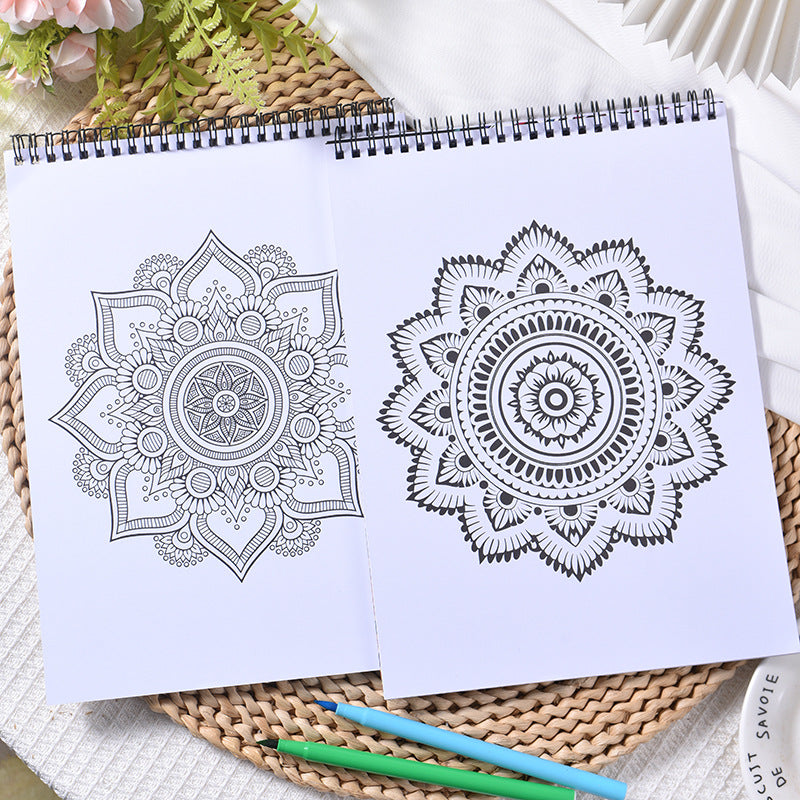 🖍️🎨 Malebok for voksne mot stress