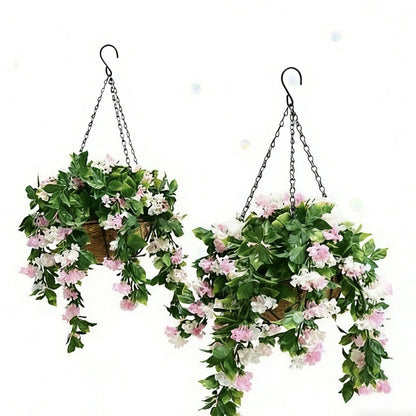 Konstgjorda hängamplar med lagerstiernia – Ultrarealistiska 🌸✨