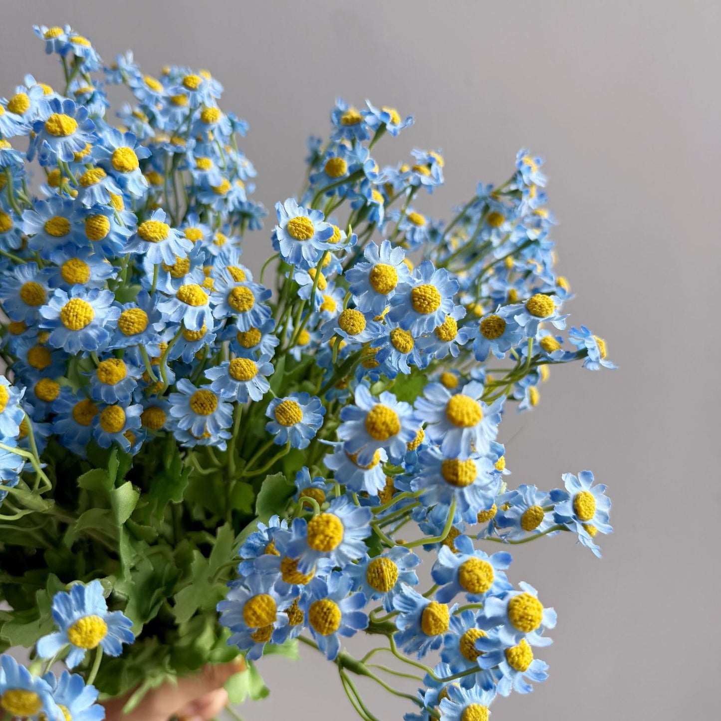 Konstgjord kamomill, 55 cm vita konstgjorda prästkragar – Faux-blommor för hem, kök och bröllopsdekoration