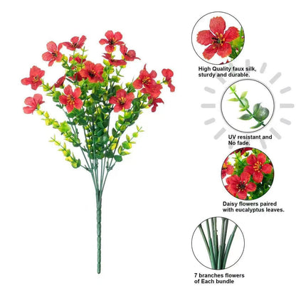 🔥Sista dagen 50% rabatt🔥 Realistiska UV-beständiga utomhusblommor – Kräver inget underhåll