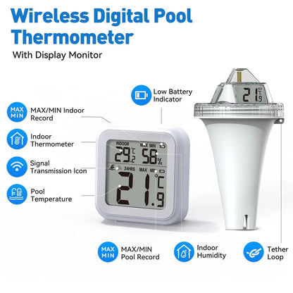 Trådlös pooltermometer