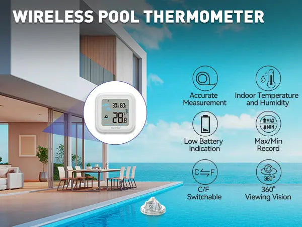 Trådlös pooltermometer