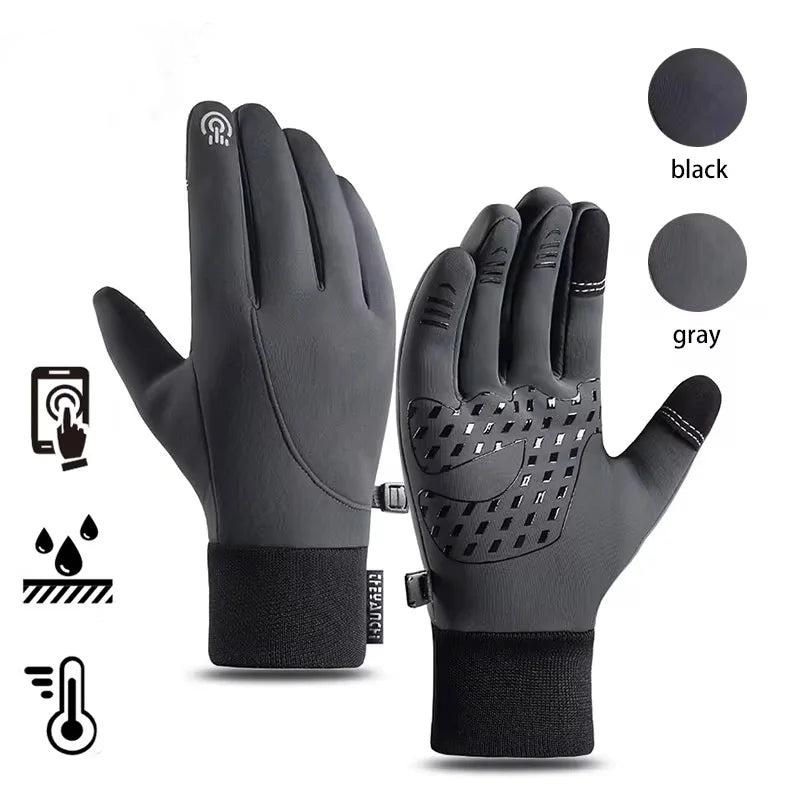 Vindtette og vanntette vinterhansker med berøringsteknologi −30°C 