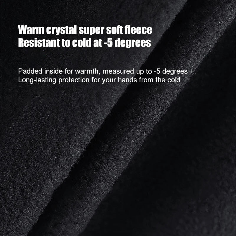 Vindtette og vanntette vinterhansker med berøringsteknologi −30°C 