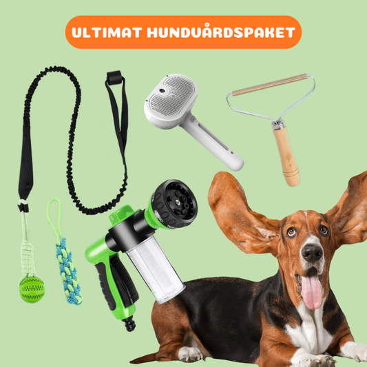 Hundvårdspaket – Lek, bad och grooming (4‑pack)
