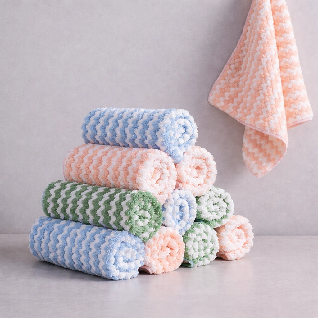 10-pack återanvändbara kökstrasor, 25 cm, blandade färger
