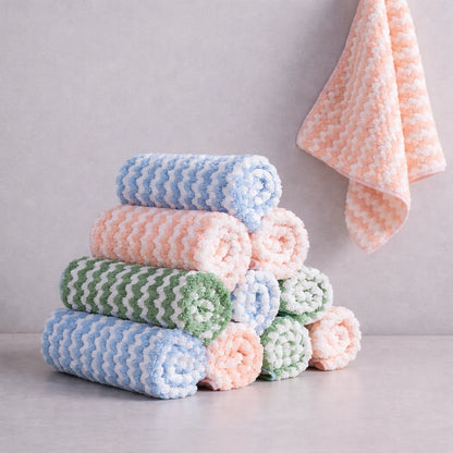 10-pack återanvändbara kökstrasor, 25 cm, blandade färger