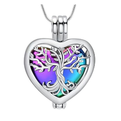 🌳❤️ Hjärtformat Livets Träd‑minneshänge | symboliserar livets och kärlekens eviga kontinuitet