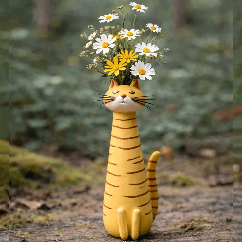 😻 Katter som kramar dina blommor – ger hemmet en personlig touch! 🌼