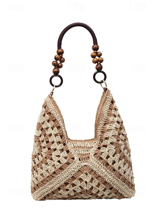 Boho Klassisk Vävd Toteväska