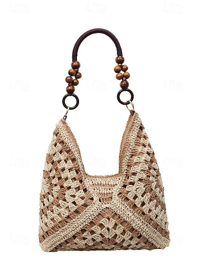 Boho Klassisk Vävd Toteväska