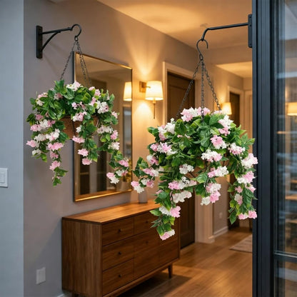 Konstgjorda hängamplar med lagerstiernia – Ultrarealistiska 🌸✨
