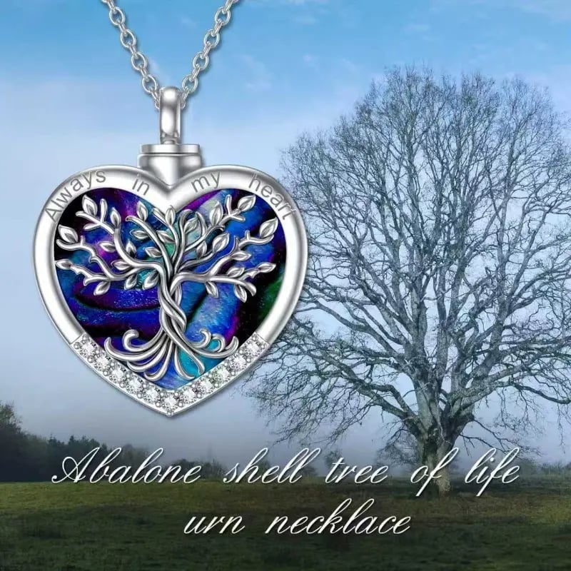 🌳❤️ Hjärtformat Livets Träd‑minneshänge | symboliserar livets och kärlekens eviga kontinuitet
