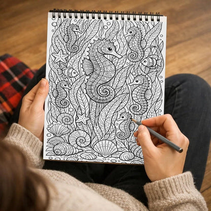 🖍️🎨 Malebok for voksne mot stress