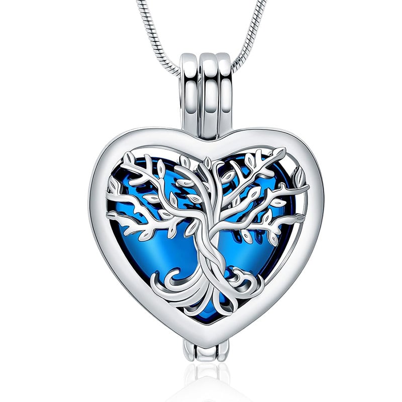 🌳❤️ Hjärtformat Livets Träd‑minneshänge | symboliserar livets och kärlekens eviga kontinuitet