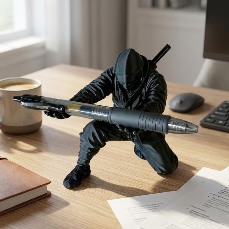 🔥 KAMPANJ DENNA VECKA! ⚔️ 3D-printat samuraj-pennställ & skrivbordsorganisatör