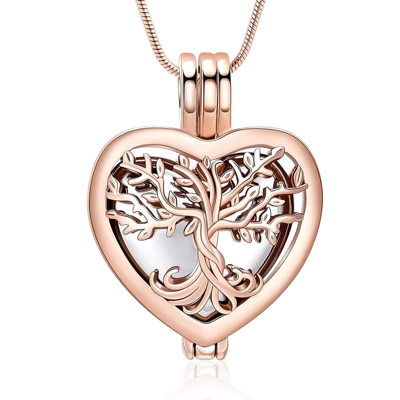 🌳❤️ Hjärtformat Livets Träd‑minneshänge | symboliserar livets och kärlekens eviga kontinuitet