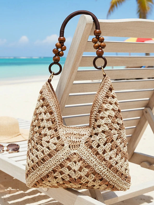 Boho Klassisk Vävd Toteväska