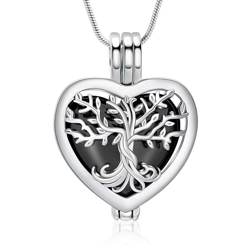 🌳❤️ Hjärtformat Livets Träd‑minneshänge | symboliserar livets och kärlekens eviga kontinuitet