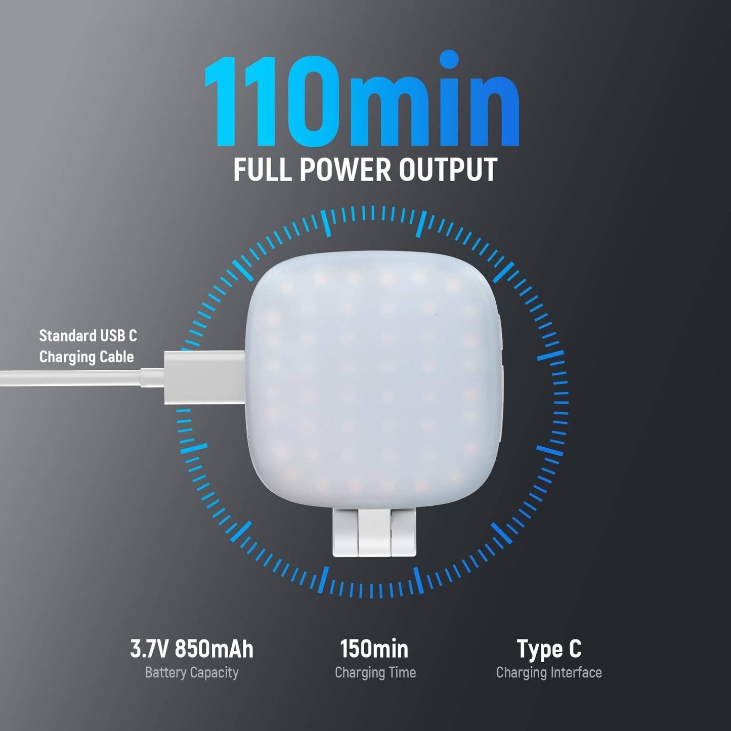 📸 Magnetisk selfielampe ✨