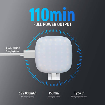 📸 Magnetisk selfielampe ✨